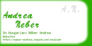 andrea neber business card